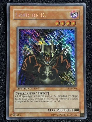Yugioh Lord of D. BPT-004 Reverse Secret Rare Misprint - Image 1 of 4