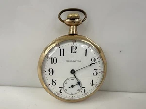 Rare Antique 1915 Burlington Model 9 Pocket Watch 19 Jewels USA - Picture 1 of 5