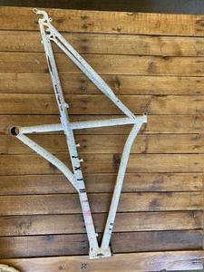 Vintage Haro Extreme Comp Mtb Frame Med Tange Prestige White Purple Elevated - Picture 1 of 19
