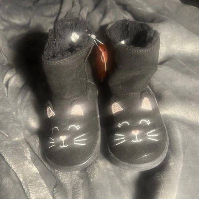 Botas Wonder Nation Niño Pequeño Talla 6 | Cara de Gato | Piel Sintética | Nuevas con Etiquetas Foto 1 de 4