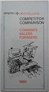 Original Sperry New Holland Machinery Competitors Vergleichsheft, 1980 - Bild 1 von 8