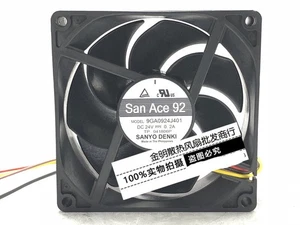 Sanyo 9GA0924J401 9225 9CM 24V 0.2A inverter equipment cooling fan - Picture 1 of 2