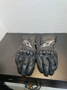Alpinestars SP-2 Motorcycle Riding Leather Gloves BLACK CARBON FIBER SIZE Large - Bild 1 von 7