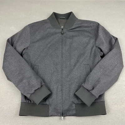 Chaqueta Hugo Boss Para Hombre 38R Gris Calce Ajustado Elastizada Sastrería Bombardero Sin Construir Foto 1 de 4