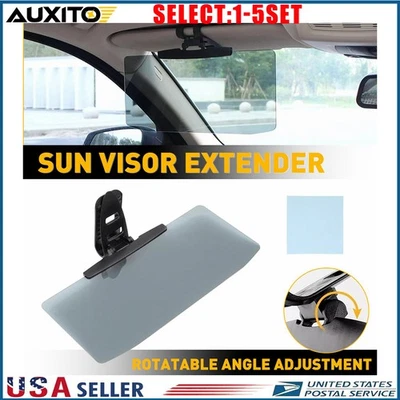 Sun Visor Extender Anti Glare Extension Driving For Chevrolet Silverado 1-5X - Image 1 of 2