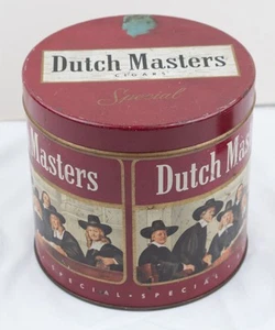 Vintage Dutch Masters Cigars Tin Canister Special Edition Factory 50 PA Red Art - Picture 1 of 12