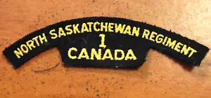 Canada Canadian armed Forces North Saskatchewan Regiment 2 badge flash WW2 ? - Picture 1 of 2