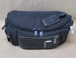 TUMI ALPHA BRAVO WAIST CROSS BODY BAG - BLACK WITH TAG - Picture 1 of 14