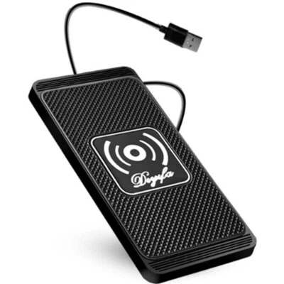 10W Car Wireless Phone Charger Pad Fast Charge Mat Dock For Apple iPhone Samsung - Image 1 of 4