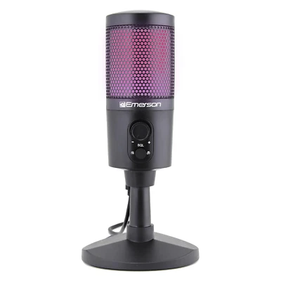 Emerson USB Gaming & Streaming Microphone with RGB Lighting and High Sample Rate - Image 1 of 4