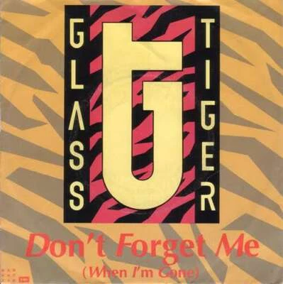 Glass Tiger - Don't Forget Me When I'm Gone 7" Single Vinyl Schal - Bild 1 von 4
