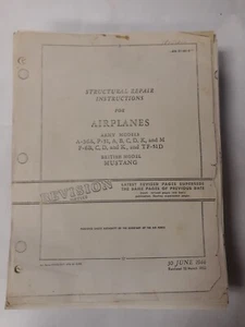 North American A-36A, P-51-A-B-C-D-K-M, F-6B-C-D-K TF-51D Structural Repair Copy - Picture 1 of 12