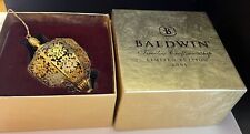 BALDWIN TIMELESS CRAFTSMANSHIP LIMITED EDITION 2001 PERSIAN EGG NEW IN THE BOX