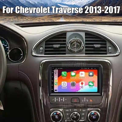 For 2013-2017 Chevrolet Traverse Android 14 Apple Carplay Car GPS Stereo Radio - Image 1 of 4