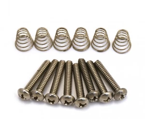 Paquete de 8 tornillos de recogida de bobina simple de acero Allparts - Imagen 1 de 2