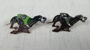 Vintage Dog Track Racing Enamel Pins Mafco (1970-80s) - Picture 1 of 2