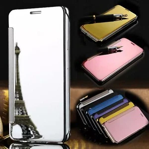 Handy Hülle Clear View Cover Case Schutz Hülle Smart Flip Tasche Wallet Etui - Bild 1 von 15