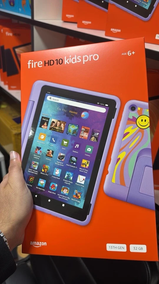 Amazon Fire HD 10 Kids Pro Tablet (13th Gen) 32gb 10.1" Screen Age 6-12 Purple - Image 1 of 1
