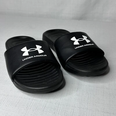 Sandalia UnderArmour Mujer 9 Ansa Fix Deslizable Calzado Deportivo Sin Cordones Negro/Blanco Foto 1 de 4