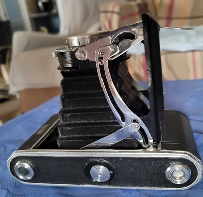 ANCIEN APPAREIL  PHOTO A SOUFFLET ROYER, PAS TESTER, ETUI EN CUIR - Photo 1/4