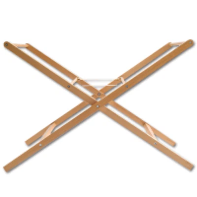 Bebelicious Folding Moses Basket Stand Hardwood with Natural Finish - image 1 of 2