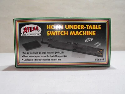 ATLAS- HO/N UNDER-TABLE SWITCH MACHINE- NIB #65 - Image 1 of 3