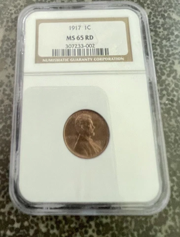 1917 Lincoln Cent 1c NGC MS65RD -  Great Strike, Awesome Coin! Cover