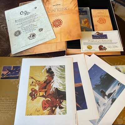Disney The Lion King Masterpiece Exclusive Deluxe Video Edition VHS Lithograph - Image 1 of 4