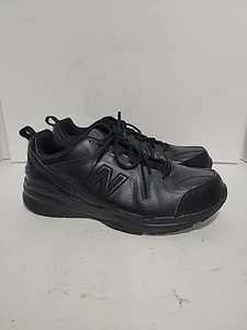 NEW BALANCE 608 BLACK ATHLETIC SLIP RESISTANT COMFORT WALKING MENS 14(2E) SHOES - Foto 1 di 5