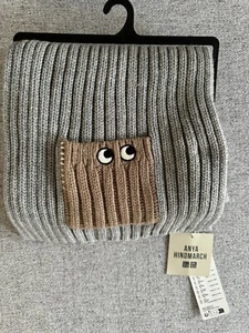 Uniqlo x Anya Hindmarch Grey Scarf - Unisex - Brand New With Tags - Picture 1 of 4