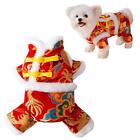 Płaszcz z guzikami dla psa z węzłem, chiński kostium psa na Nowy Rok, ciepły, kombinezon dla psa Zwierzę domowe