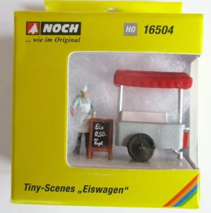 NEW 2025 RELEASE ! HO NOCH TINY-SCENES Figures # 16504 ICE CREAM STREET CART - Picture 1 of 2