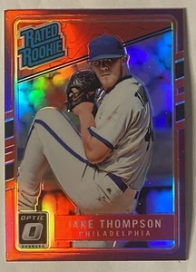 2017 Donruss Optic Baseball Card #49 Jake Thompson Phillies Rated Rookie - Picture 1 of 6