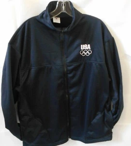 USA Olympisches Komitee Trainingsjacke Herren XL dunkelblau weiß USA Ringe - Bild 1 von 11