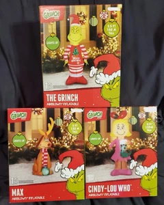 The Grinch, Cindy Lou Who & Max 5 Fuß Weihnachten luftgeblasene Schlauchboote - Bild 1 von 18