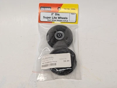 Ruedas de espuma para avión Du-Bro Super Lite R/C 5,22 gramos cada una volante de estacionamiento eléctrico Foto 1 de 3