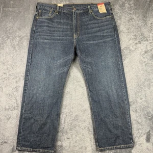 Levis 569 Loose Straight Jeans Mens 43x29 New With Tags Blue Denim Pants - Picture 1 of 13