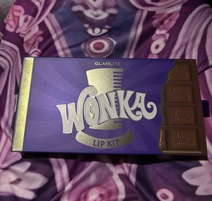 🍫 WILLY WONKA & the CHOCOLATE FACTORY x GLAMLITE Special Edition Lip Kit NEW🍫 - Picture 1 of 6