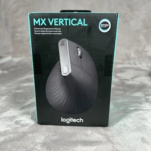 New Logitech MX Vertical Advanced Wireless Optical Ergonomic Mouse Sealed In Box - Afbeelding 1 van 10