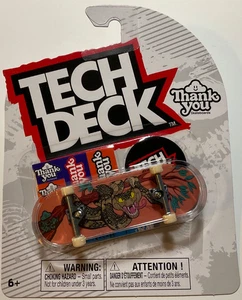 Tarjeta internacional Tech Deck Thank You Daewon Song Python Fingerboard 2025 - Imagen 1 de 2