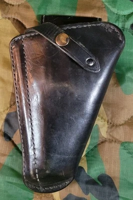 Bianchi Model 27 Break Front  Smith&Wesson N Frame 4 In  Black Leather Left Hand - Image 1 of 4