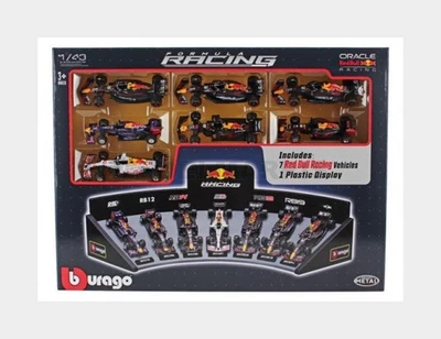 BURAGO 18-38168-PACK7 RED BULL - SET F1 7X RB9 N 1 WORLD CHAMPION 2013 SEBASTIAN - Immagine 1 di 2