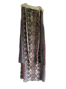 Rue 21 Ladies Kimono Size XS Aztec Southwestern Print Sheer - Picture 1 of 4