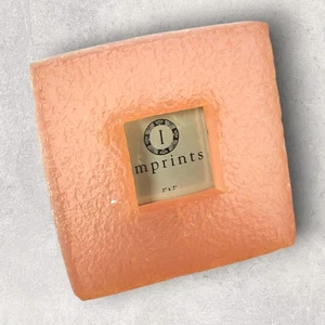 Chunky Pink Resin Photo Frame 2x2” Retro Y2K Imprints Decor Small Ice Look - Picture 1 of 6
