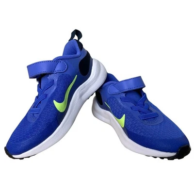 00459 - Tenis Nike Revolution Ultramarine/Lima para niños pequeños talla 9C Foto 1 de 4