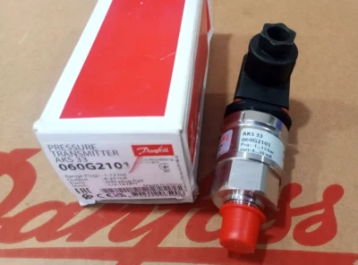 1PC- Danfoss 060G2101 Pressure Transmitter AKS 33, -1bar-12bar- Brand New - Image 1 of 4