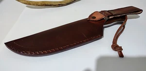 MARBLES GENUINE STAG HUNTING BOWIE KNIFE W/ SHEATH CASE AND LEATHER LANYARD ! - Picture 1 of 6