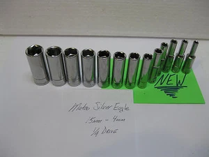 Matco Silver Eagle tools 1/4 drive DEEP sockets sold each NEW! metric - Picture 1 of 2