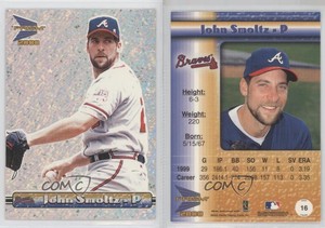 2000 Pacific Prism Silver Texture John Smoltz #16 HOF