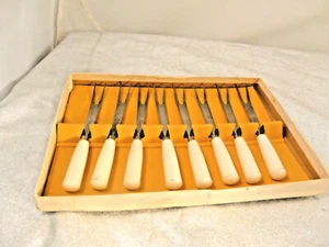 VINTAGE: 8ER SET MINI GABELN & 6ER SET MINI MESSER JAPAN - EDELSTAHL - Bild 1 von 8